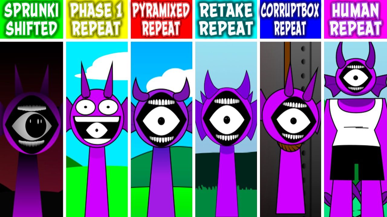INCREDIBOX SPRUNKI: SHIFTED НО ВСЕ — ФАЗА1 ⚔️ RETAKE ⚔️ PYRAMIX ⚔️ CORRUTBOX ⚔️ HUMAN! 🔄🔥