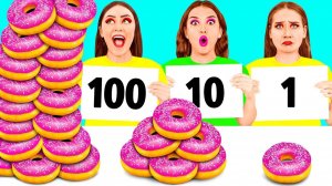 100 Слоев Еды Челлендж # Удивительные Кулинарные Лайфхаки от Fun Fun Challenge