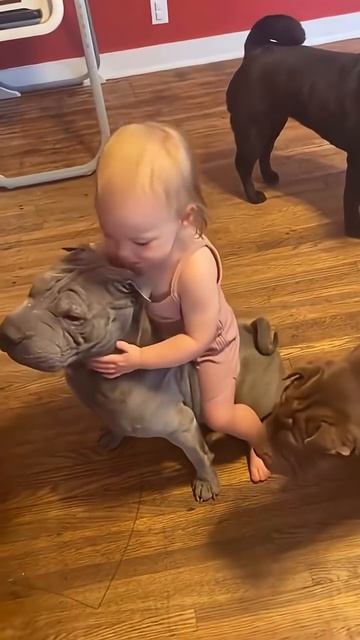 Малыши и собаки 👼🐶🐕