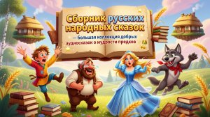 📚🌾 Сборник русских народных сказок — большая коллекция добрых аудиосказок о мудрости предков ✨👑