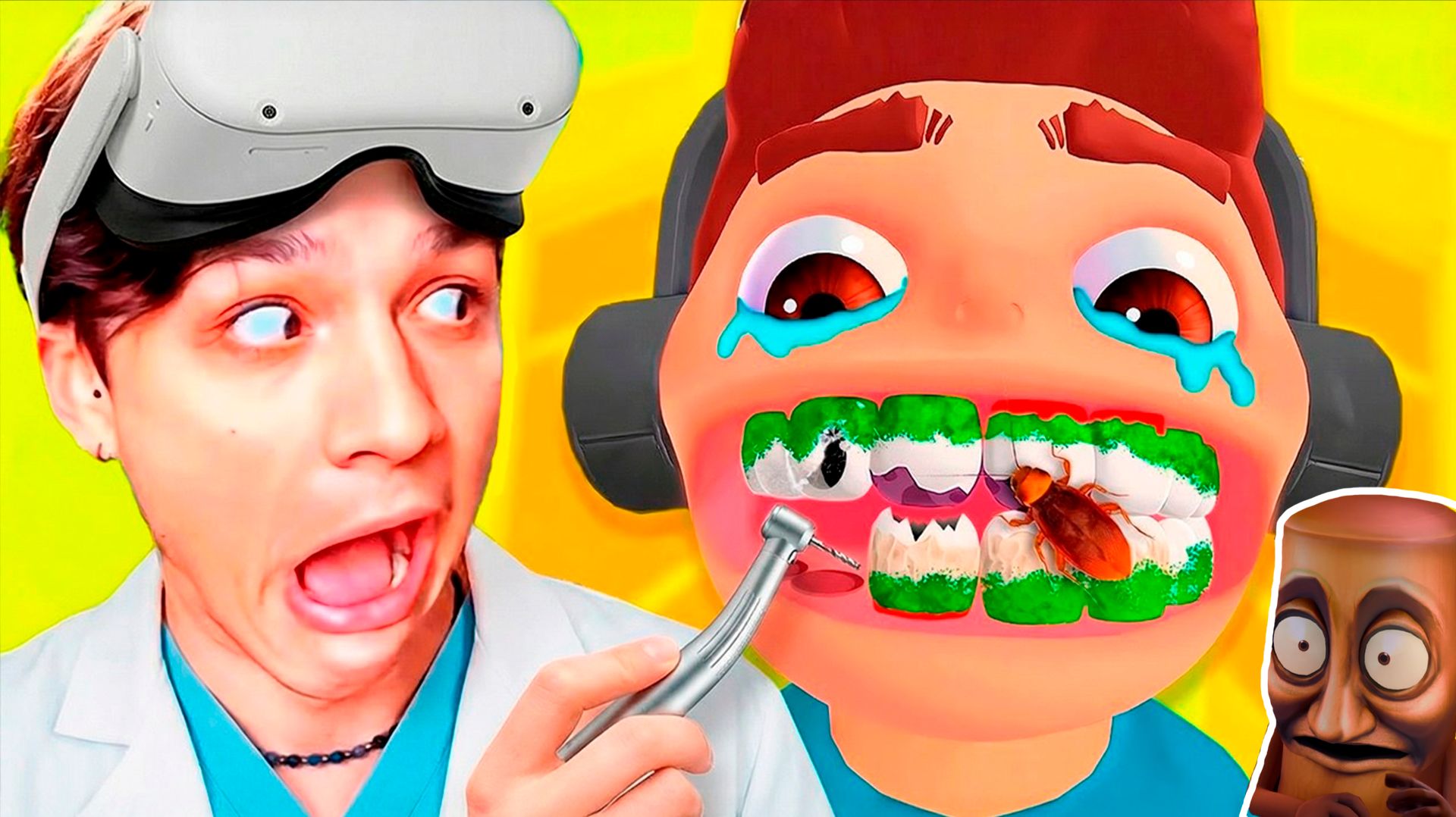 ВОТ ПОЧЕМУ Я ВСЕГДА ЧИЩУ ЗУБЫ😱 СТАЛ СТОМАТОЛОГОМ В VR ШЛЕМЕ😭🦷 Titans Clinic