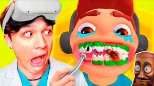 ВОТ ПОЧЕМУ Я ВСЕГДА ЧИЩУ ЗУБЫ😱 СТАЛ СТОМАТОЛОГОМ В VR ШЛЕМЕ😭🦷 Titans Clinic