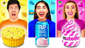 24 Часа Едим Еду Одного Цвета Челлендж # Потрясающие Кухонные Лайфхаки Ideas4Fun Challenge
