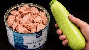 Банка ТУНЦА + КАБАЧОК?! 🤯 Не ожидала что это ТАК ВКУСНО! Полезный завтрак без муки и духовки!