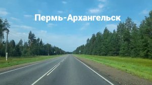 Дорога Пермь-Архангельск июль 2026