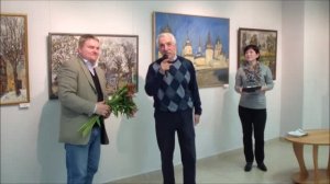 Открытие персональной выставки Федора Помелова «За далью даль», МВЦ г.Тверь, 22 апреля 2016г.