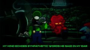 FNF || Mario Madness || ALONE with lyrics