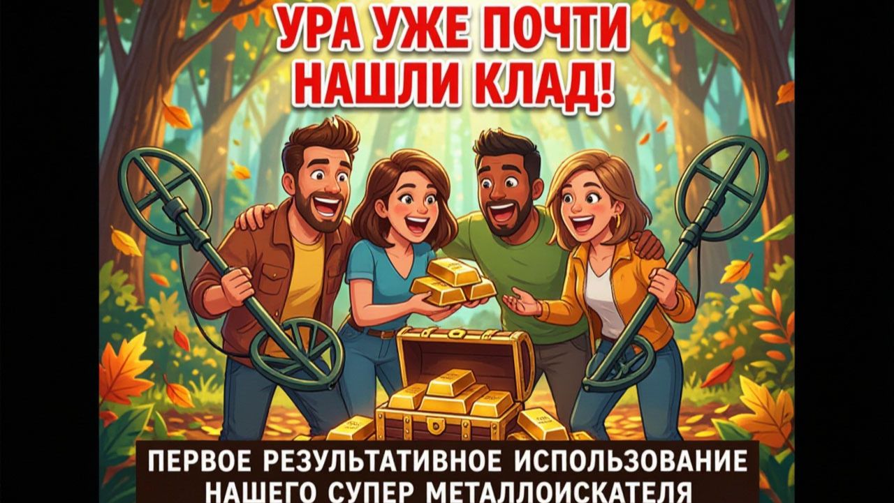 УРА!!! УЖЕ ПОЧТИ НАШЛИ КЛАД! ПЕРВОЕ РЕЗУЛЬТАТИВНОЕ ИСПОЛЬЗОВАНИЕ НАШЕГО СУПЕР МЕТАЛЛОИСКАТЕЛЯ