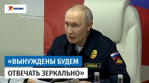 Путин пообещал зеркальный ответ на захват торговых судов России