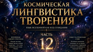Космическая Лингвистика Творения Часть 12