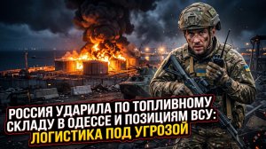 ⛽Россия ударила по топливному складу в Одессе и позициям ВСУ: логистика под угрозой