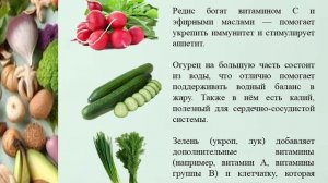 Презентация Витамины на вашем столе. Авт. Мелихова Л.И.