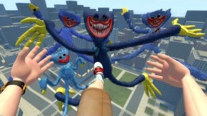 ПОППИ ПЛЕЙТАЙМ Garry’s Mod: спартанец против толпы Хагги Вагги — кто выдержит этот натиск?
