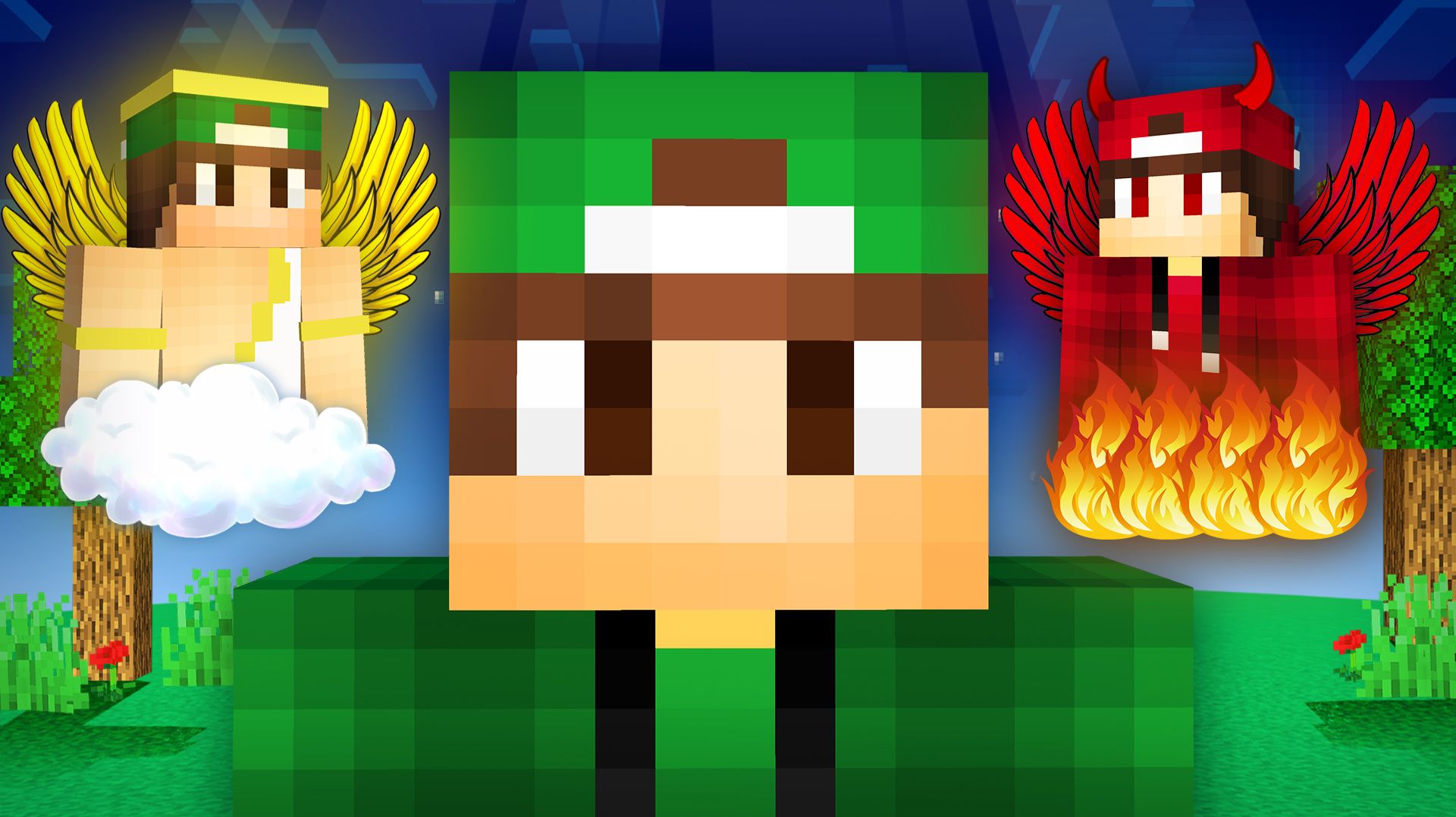 МАЙНКРАФТ НО АНГЕЛ И ДЕМОН УПРАВЛЯЮТ МНОЙ | Риколит Minecraft