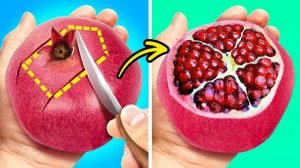 Простые и забавные способы очистить и нарезать фрукты и овощи