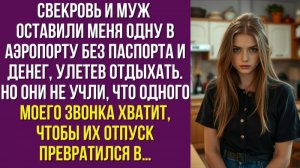 Свекровь и муж оставили меня одну в аэропорту без паспорта и денег, улетев отдыхать. Но они не учли