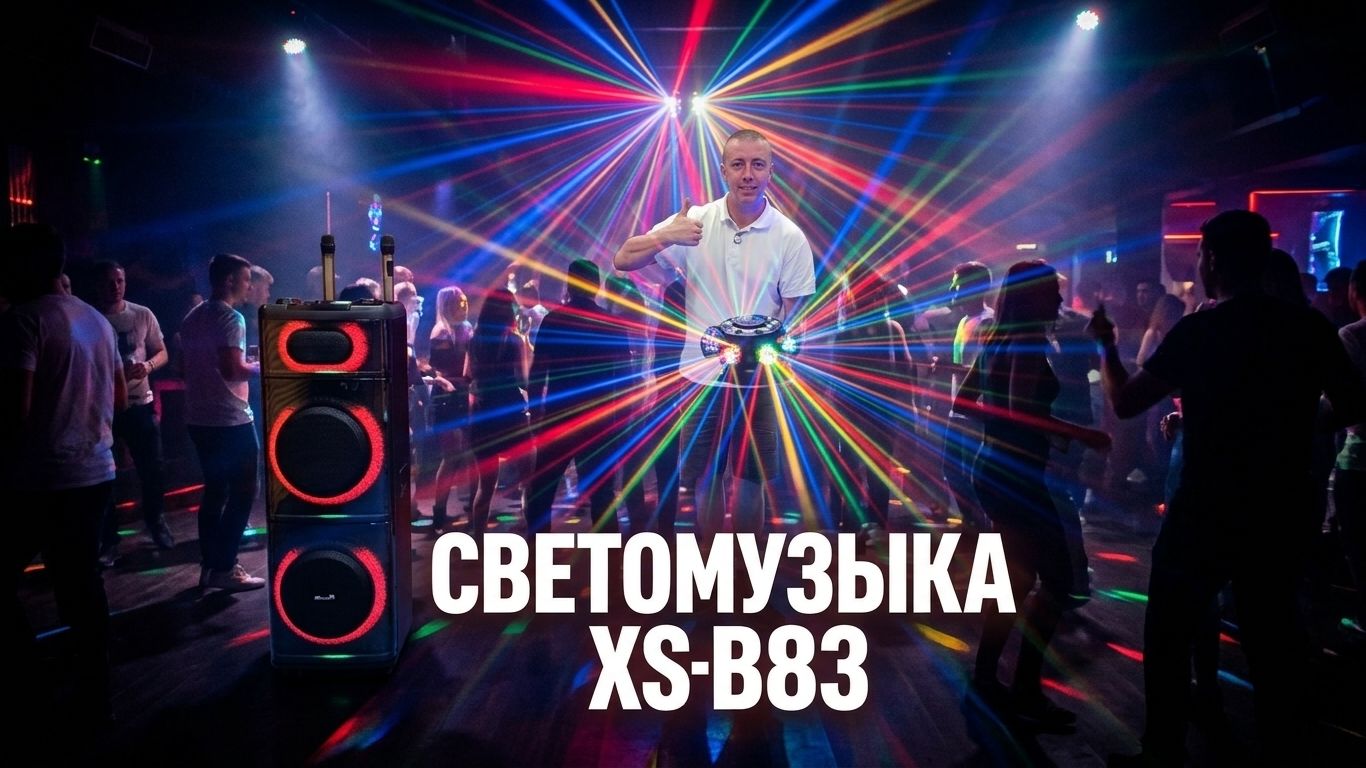 обзор прибора для светового шоу Eltronic XS-B83