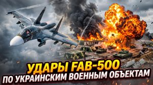 💥Российские бомбы FAB-500 уничтожили украинские позиции: удары под Новоужвиновкой и Маяками