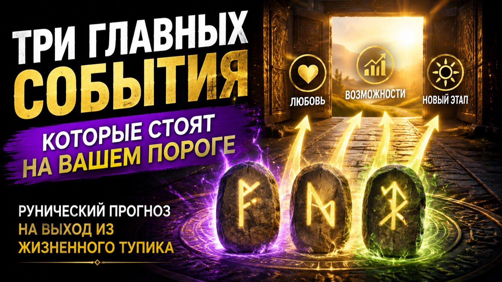 Три главных события, на вашем пороге. Руны все расскажут.
