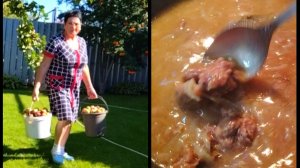 ЖИЗНЬ В СЕЛЕ:НА ОБЕД ПОДЛИВ ИЗ КУРИНОЙ ПЕЧЕНКИ, ПЮРЕ