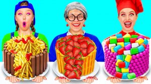 Кулинарный Челлендж_ Я против Бабушки _ Смешные Рецепты с Едой