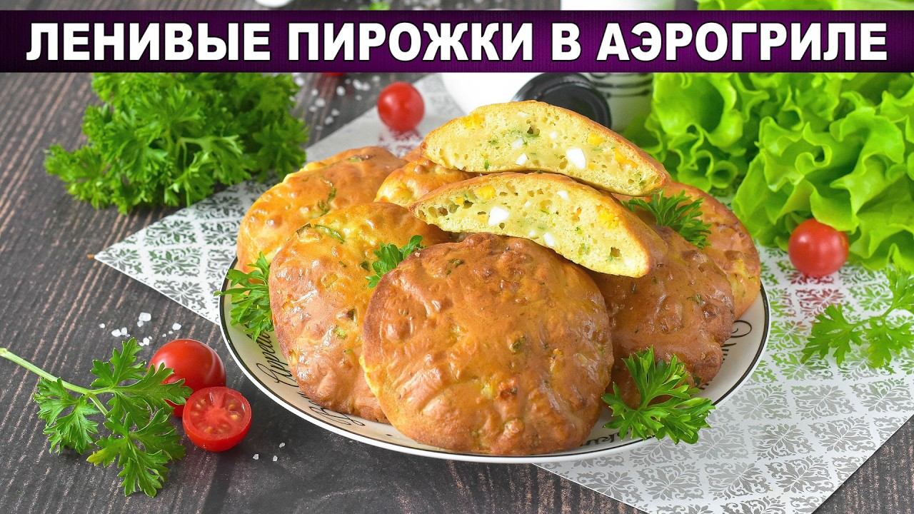 Ленивые пирожки в аэрогриле на кефире: без лепки за 10 минут!