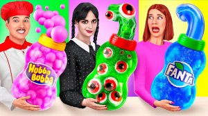 Кулинарный Челлендж# Уэнсдей Против Бабушки # Удивительные Кулинарные Лайфхаки от Mega DO Chall