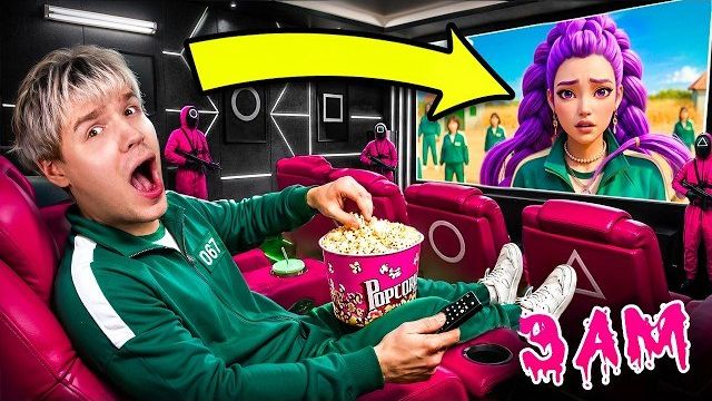 ⚠️ НЕ СМОТРИ ИГРУ В КАЛЬМАРА В 3:00 НОЧИ!! 👿🚨 Злой Ведущий ожил! БЕГИ ИЗ КОМНАТЫ! 🦑