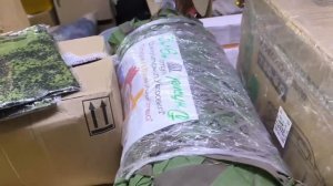 Генератор от Татьяны, маскировочную сеть от мастериц из Уваровки, шуруповерт, пауэрбанки....