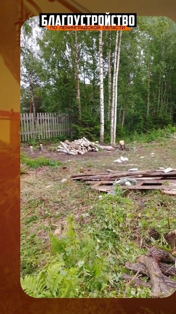 Расчистка участка 12,5 соток. Начало объекта