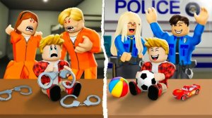 Роблокс Семья БАНДИТОВ vs Семья ПОЛИЦЕЙСКИХ (Brookhaven RP)