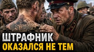 КОМАНДИР УЗНАЛ ТАТУИРОВКУ ШТРАФНИКА. ОН ПОНЯЛ, КТО СТОИТ ПЕРЕД НИМ