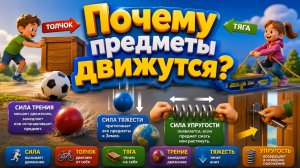 Почему предметы движутся?  Естествознание, 2 класс
