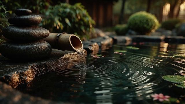 Музыка для медитации и сна 🌿 Дзен-фонтан, вода и пение птиц | Более 4 часов