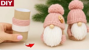 Удивительный Гномик из Ниток и Втулки Своими Руками | DIY