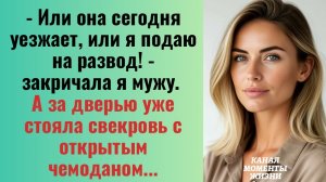 Истории из жизни/Или она сегодня уезжает или я подаю на развод- заявила я мужу/Аудиорассказы жизненн