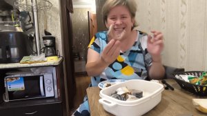Любашины будни,мукбанг,ужин ✅Скумбрия ‼️