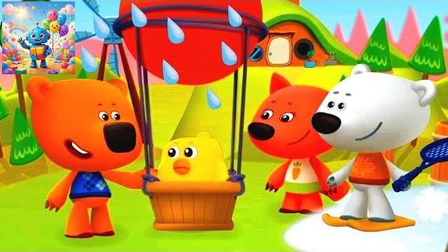 Детский уголок/Kids'Corner. Книжка-игра: Прогноз погоды!Кеша и Тучка в играют в бамбиндтон!