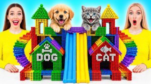 Строим Секретные Домики для Животных _ Богатая Кошка vs Бедная Собака