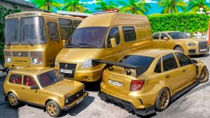 Угнал кучу золотых чит тачек у мажора в GTA 5! Битва воров в ГТА 5 Онлайн!