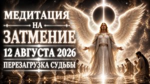 Медитация на затмение 12 августа 2026. Перезагрузка судьбы. | Абсолютный Ченнелинг
