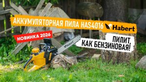 Одна батарея для всего: обзор аккумуляторной пилы Habert HAS4016 из новой линейки техники.