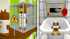 Учёный в клетке Гигантский рычаг унитаза Skibidi - Прохождение игры Super Bear Adventure