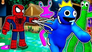 ЧЕЛОВЕК-ПАУК vs РАДУЖНЫЕ ДРУЗЬЯ в РОБЛОКС Rainbow Friends ROBLOX