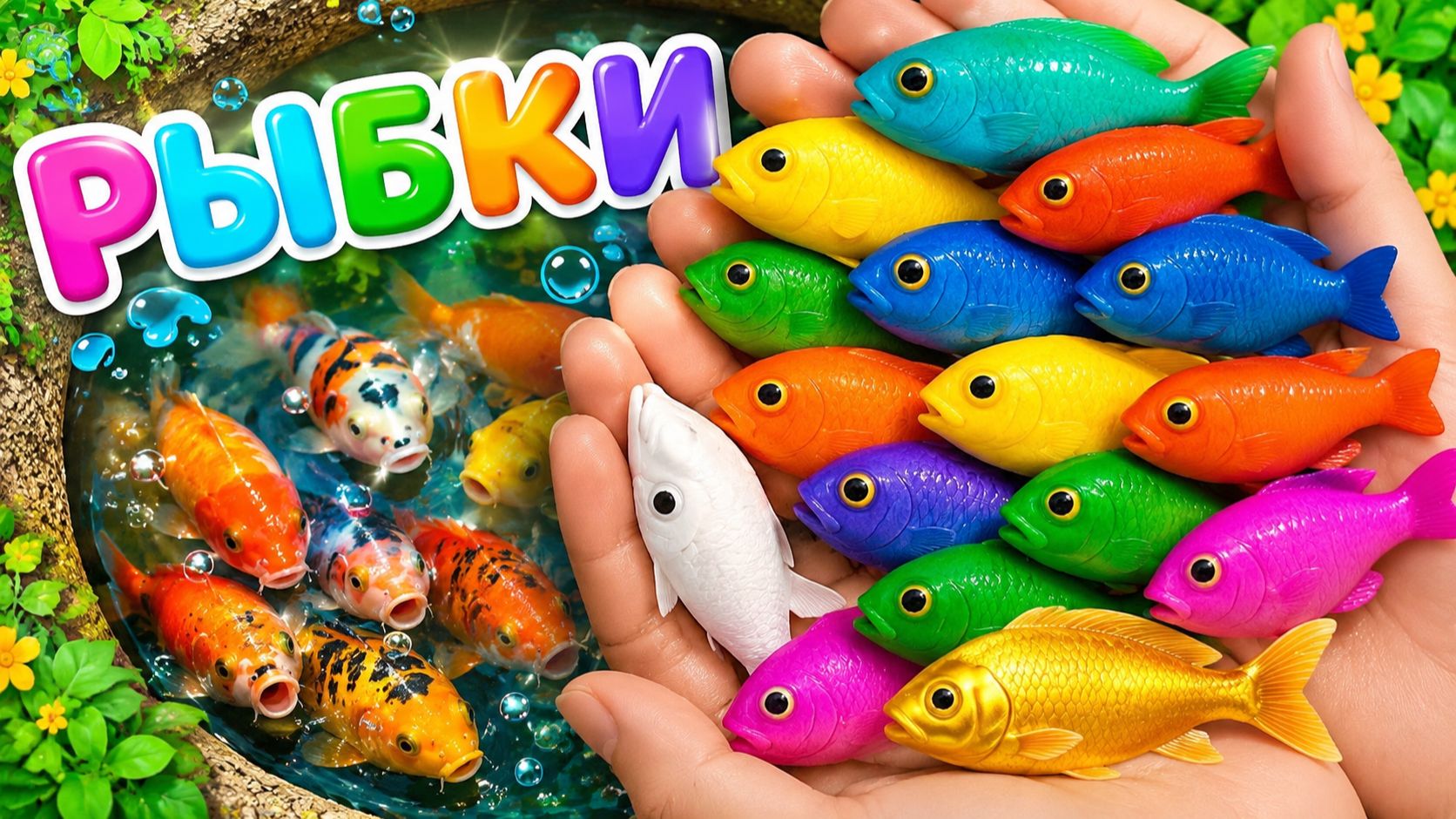 🐠 Мультики для детей. Изучаем обитателей водоёма на природе и знакомимся с подводным миром! 🌊