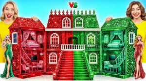 Строим Удивительный Кукольный Домик _ Рубиновый vs Бриллиантовый Челлендж от Multi