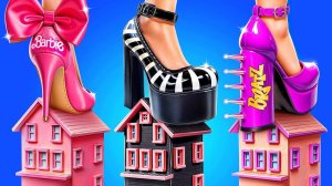 Мы строим секретную комнату! Барби vs Братц vs Monster High экстремальная стройка маленьки