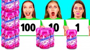 100 Слоев Еды Челлендж # Крутые Трюки с Едой с DaRaDa Challenge