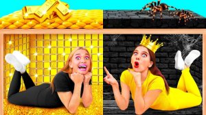 Секретный Домик Под Кроватью _ Богатая vs Бедная Смешные Челленджи