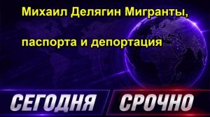 Михаил Делягин Мигранты, паспорта и депортация